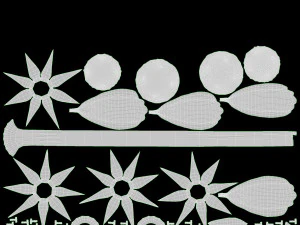 Easter Eggs in Wicker Basket Composition 3D Model