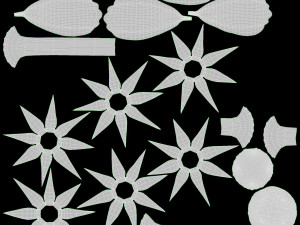 Easter Eggs Rabbit Flowers Composition Modelo 3D