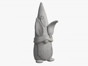Easter Plush Doll Gnome 3D Model