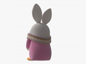 Easter Plush Doll Gnome With Egg 01 Modèle 3D