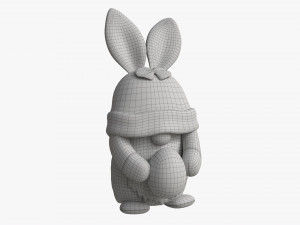 Easter Plush Doll Gnome With Egg 01 Modèle 3D