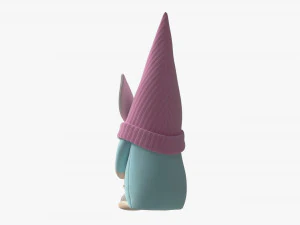 Easter Plush Doll Gnome With Egg 02 3D Model