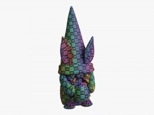 Easter Plush Doll Gnome With Egg 02 Modello 3D