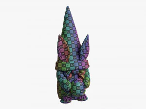 Easter Plush Doll Gnome With Egg 02 3D Model