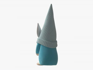 Easter Plush Doll Gnome With Egg 03 3D Model