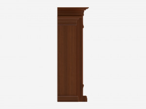 Electric Fireplace Glazed Pine Jennifer Model 3D