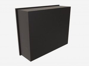 Electric Fireplace Heater Insert GZMR Modello 3D