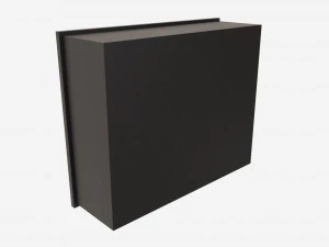 Electric Fireplace Heater Insert GZMR 3D Model
