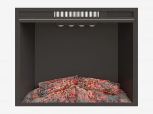 Electric Fireplace Heater Insert GZMR 3D Model