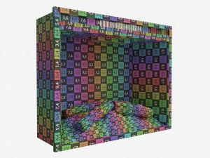 Electric Fireplace Heater Insert GZMR 3D Model