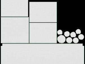 Electric Fireplace Heater Insert GZMR Modello 3D