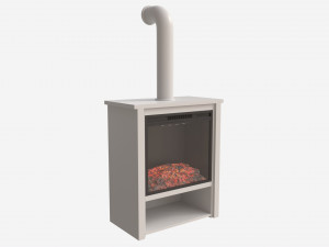 Electric Fireplace Hollis Modelo 3D