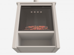 Electric Fireplace Hollis 3D-Modell