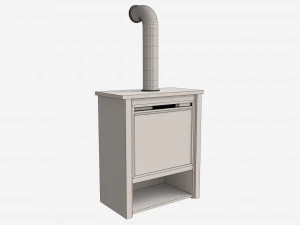 Electric Fireplace Hollis 3D Model