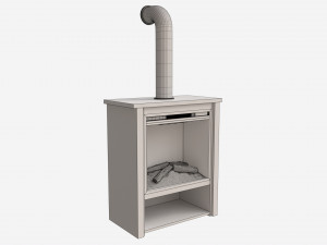Electric Fireplace Hollis 3D-Modell