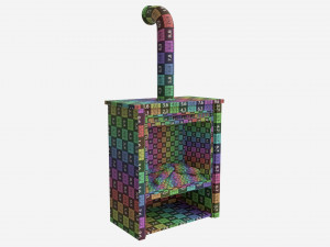 Electric Fireplace Hollis 3D-Modell