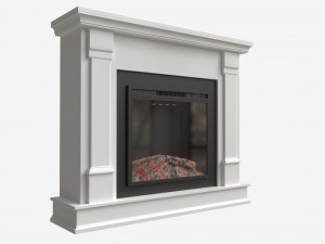 Electric Fireplace Silverton 48 3D Model