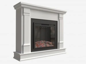 Electric Fireplace Silverton 48 3D Model