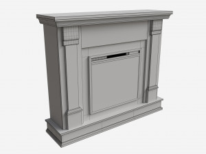 Electric Fireplace Silverton 48 3D Model