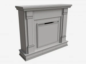 Electric Fireplace Silverton 48 3D Model