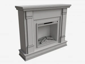 Electric Fireplace Silverton 48 3D Model