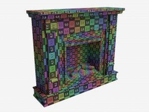 Electric Fireplace Silverton 48 3D Model