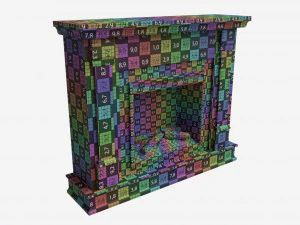 Electric Fireplace Silverton 48 3D Model