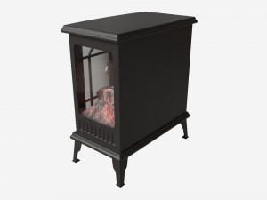 Electric Heater Fireplace Lokatse Home 01 3D Model
