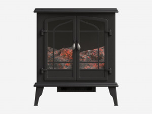 Electric Heater Fireplace Lokatse Home 01 3D Model