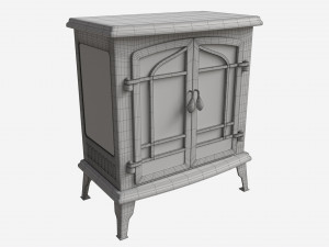 Electric Heater Fireplace Lokatse Home 01 3D Model