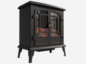 Electric Heater Fireplace Lokatse Home 02 3D 模型