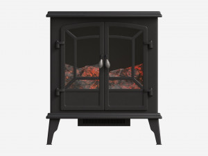 Electric Heater Fireplace Lokatse Home 02 3D 模型