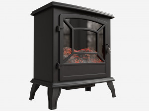 Electric Heater Fireplace Lokatse Home 03 3D Model