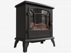 Electric Heater Fireplace Lokatse Home 03 3D Model