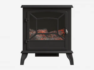 Electric Heater Fireplace Lokatse Home 03 3D Model