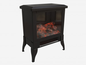 Electric Heater Fireplace Lokatse Home 04 3D Model