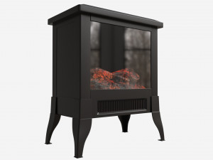 Electric Heater Fireplace Lokatse Home 04 Model 3D