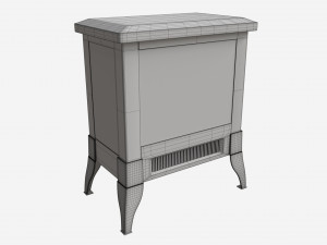 Electric Heater Fireplace Lokatse Home 04 Model 3D