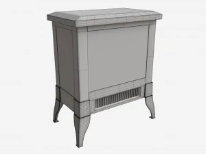 Electric Heater Fireplace Lokatse Home 04 3D Model