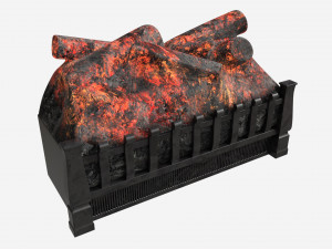 Electric Log Set Heater Duraflame Modelo 3D