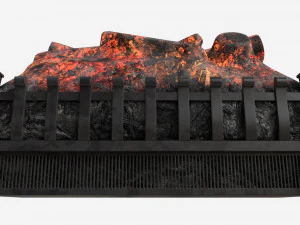 Electric Log Set Heater Duraflame 3D Model