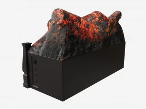 Electric Log Set Heater Duraflame 3D Model
