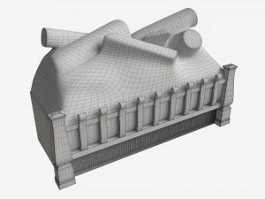 Electric Log Set Heater Duraflame 3D Model