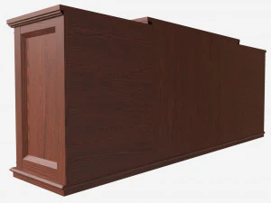 Electric Media Fireplace Wood Valmont 3D Model