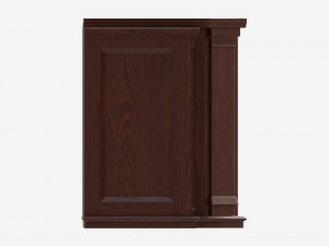 Electric Media Fireplace Wood Valmont Model 3D