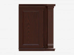 Electric Media Fireplace Wood Valmont 3D Model