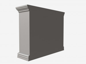 Fireplace in Faux Stone and Wood Delaro 3D मॉडल