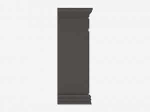 Fireplace in Faux Stone and Wood Delaro 3D मॉडल