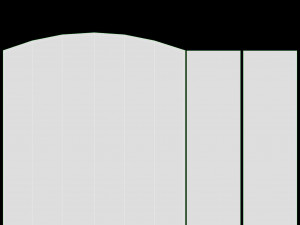 Folding Fireplace Screen 3-Panel 3D Модель