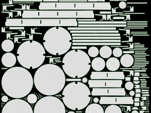 Gas Hob 4 Burners Glass Black 01 3D 模型